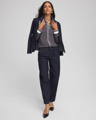 Chico's Clothing Faux Silk Twill Shirt