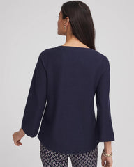 Chico's Clothing Denim Soutache Top