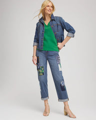 Chico's Clothing 3/4 Sleeve Perfect Tee