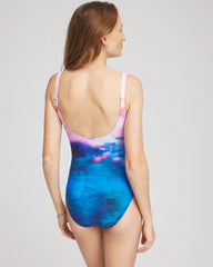Chico's Clothing Gottex Under The Sea Square Neck One Piece