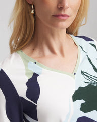 Chico's Clothing Sea-Print Touch of Cool™ Layering Tee