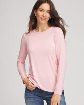Chico's Clothing Mesh-Trim Touch of Cool™ Layering Tee