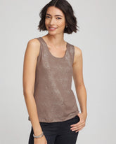 Chico's Clothing Foiled Microfiber Tank