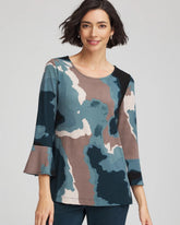 Chico's Clothing Travelers™ Crystal Flounce Sleeve Tunic