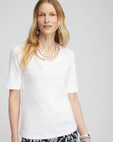 Chico's Clothing Everyday V-Neck Pima Tee
