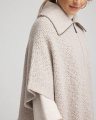 Chico's Clothing Zip-Front Collared Ruana