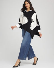 Chico's Accessories Love Brush Convertible Sweater Poncho