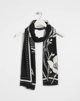 Chico's Accessories Floral Woven Oblong Scarf