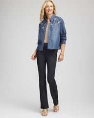 Chico's Clothing Embellished Tencel Collar Shirt