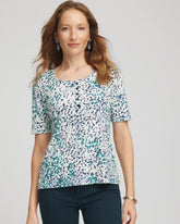 Chico's Clothing Pima Cotton Henley Tee
