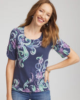 Chico's Clothing Tulip Sleeve Pima Tee