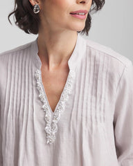 Chico's Clothing Embellished Linen Kurta Tunic