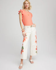 Chico's Clothing Touch of Cool™ Flutter Sleeve Tee