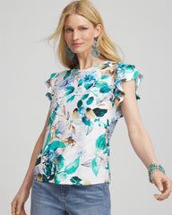 Chico's Clothing Touch of Cool™ Flutter Sleeve Tee