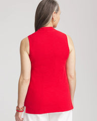 Chico's Clothing Textured Sleeveless V-Neck Tunic