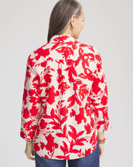 Chico's Clothing No Iron™ Floral Linen Shirt