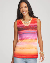 Chico's Clothing Rio Sunset Sleeveless Tank
