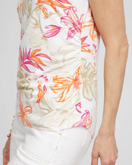 Chico's Clothing Touch of Cool™ Tropical Floral Dolman Tee