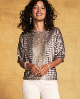 Chico's Clothing Art Deco Dolman Sequins Tee