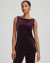 Chico's Clothing Travelers™ Velvet Side-Slit Tank