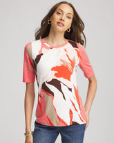 Chico's Clothing Touch of Cool™ Elbow-Sleeve Perfect Tee