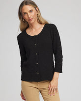Chico's Clothing Textured Scoopneck Cardigan