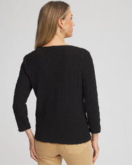 Chico's Clothing Textured Scoopneck Cardigan