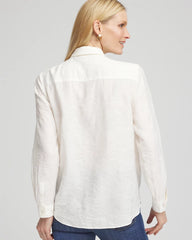 Chico's Clothing Textured Tie-Front Pullover Top