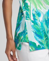 Chico's Clothing Tropical Pima Sleeveless V-Neck Tunic