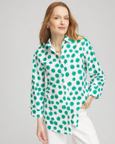 Chico's Clothing No Iron™ Polka-Dot Sateen Shirt