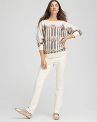 Chico's Clothing Art Deco Dolman Pullover Sweater