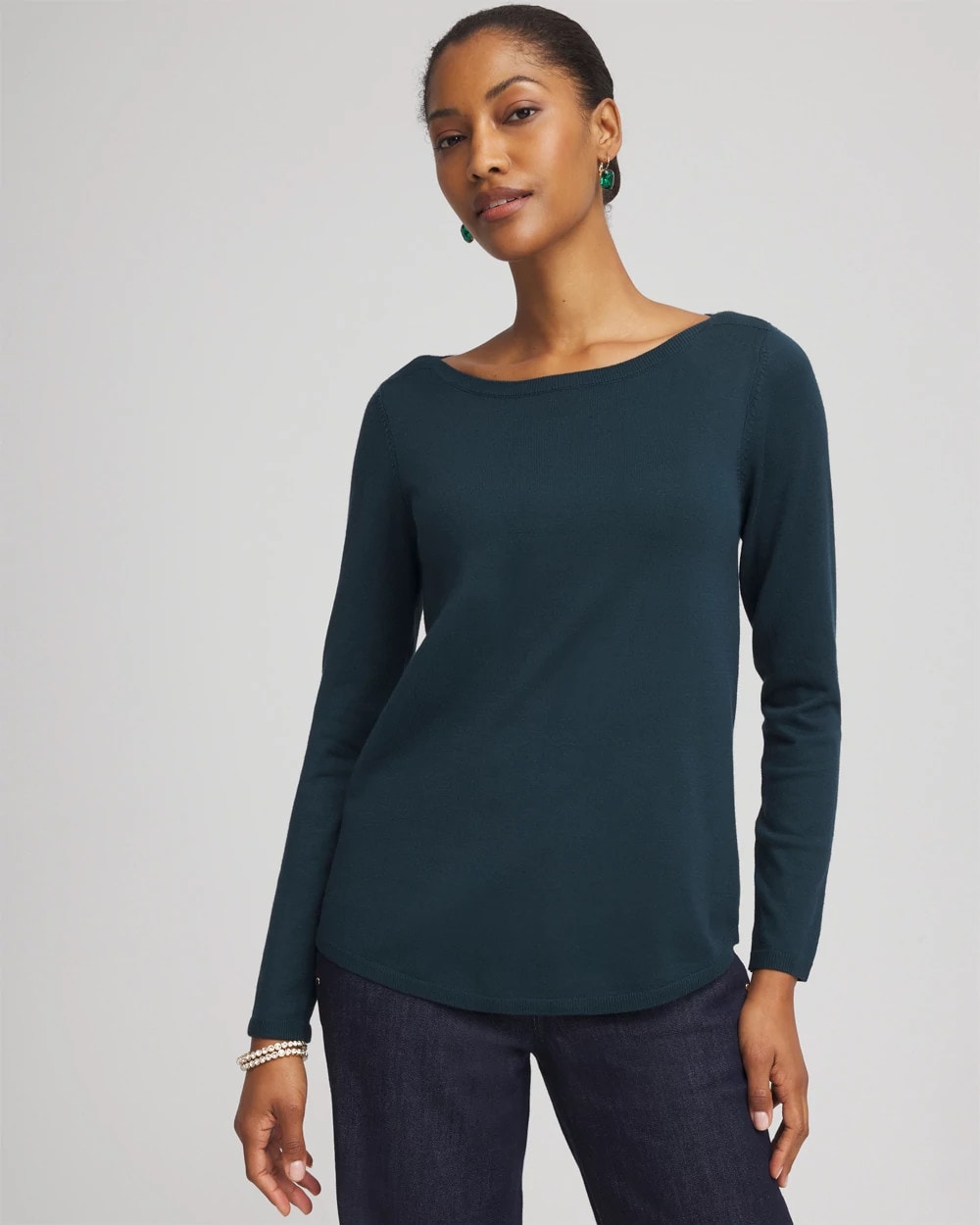 Chico's Clothing Ella Boatneck Sweater