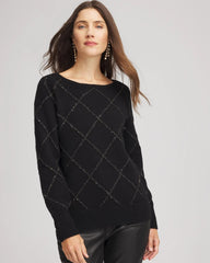 Chico's Clothing Sparkling Diamonds Pullover Sweater