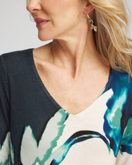 Chico's Clothing Ella Glacier V-Neck Pullover