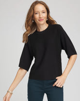 Chico's Clothing Dolman Sleeve Crew Neck Pullover Sweater
