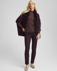Chico's Clothing Metallic Ribbed Pullover