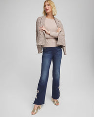 Chico's Clothing Ella Embellished Dolman Pullover Sweater