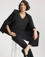 Chico's Clothing Ella Embellished Pullover Sweater
