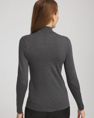 Chico's Clothing Ella Rhinestone Mockneck Sweater