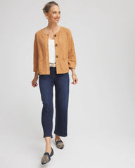 Chico's Clothing Tweed Cropped Sweater