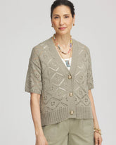 Chico's Clothing Short Button-down Cardigan