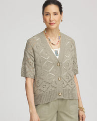 Chico's Clothing Short Button-down Cardigan
