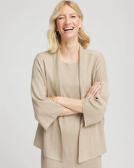 Chico's Clothing Travelers™ Collection Metallic Knit Cardigan