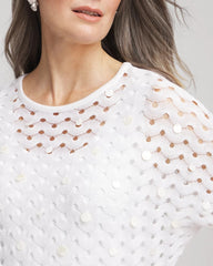 Chico's Clothing Dolman Pointelle Sweater