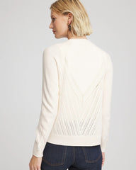Chico's Clothing Cable Knit Fringed Sweater