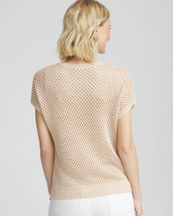 Chico's Clothing Embroidered Pointelle Pull-Over