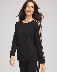 Chico's Clothing Zenergy® Lattice-Trim Pullover Top