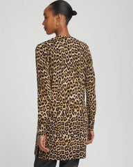 Chico's Clothing Ella Animal-Print Cardigan Sweater