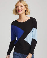 Chico's Clothing Ella Dolman Intarsia Pullover Sweater