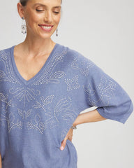 Chico's Clothing Dolman V-Neck Sweater